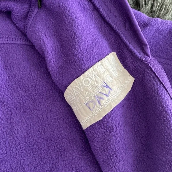Novant Health purple fleece jacket - Today’s Child Learning Center edition - Picture 7 of 17